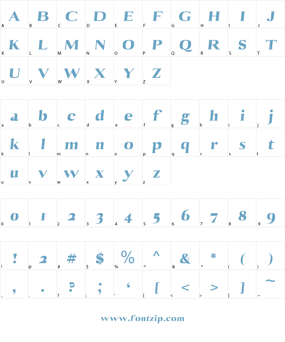 Aaron Black Font Character
